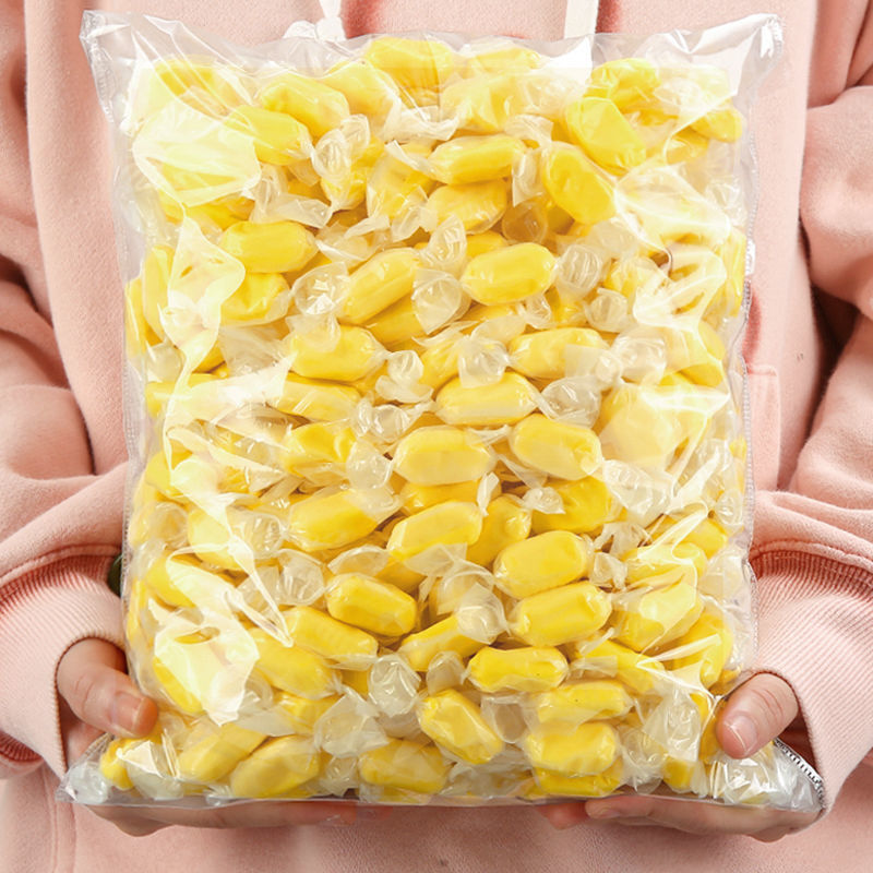 魏福记榴莲糖泰国风味金枕头榴莲软糖包休闲年货糖果零食 榴莲糖500g*