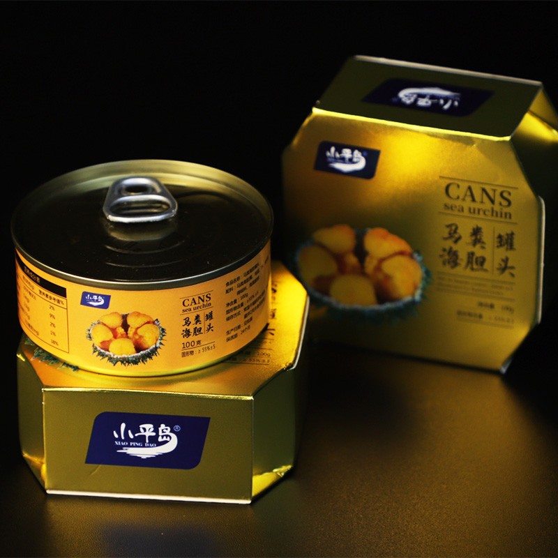 小平岛（xiaopingdao）大连海胆罐头开罐即食董洁大连特产海胆酱罐头海胆黄寿司 【实惠装】马粪海胆罐头3罐怎么看?