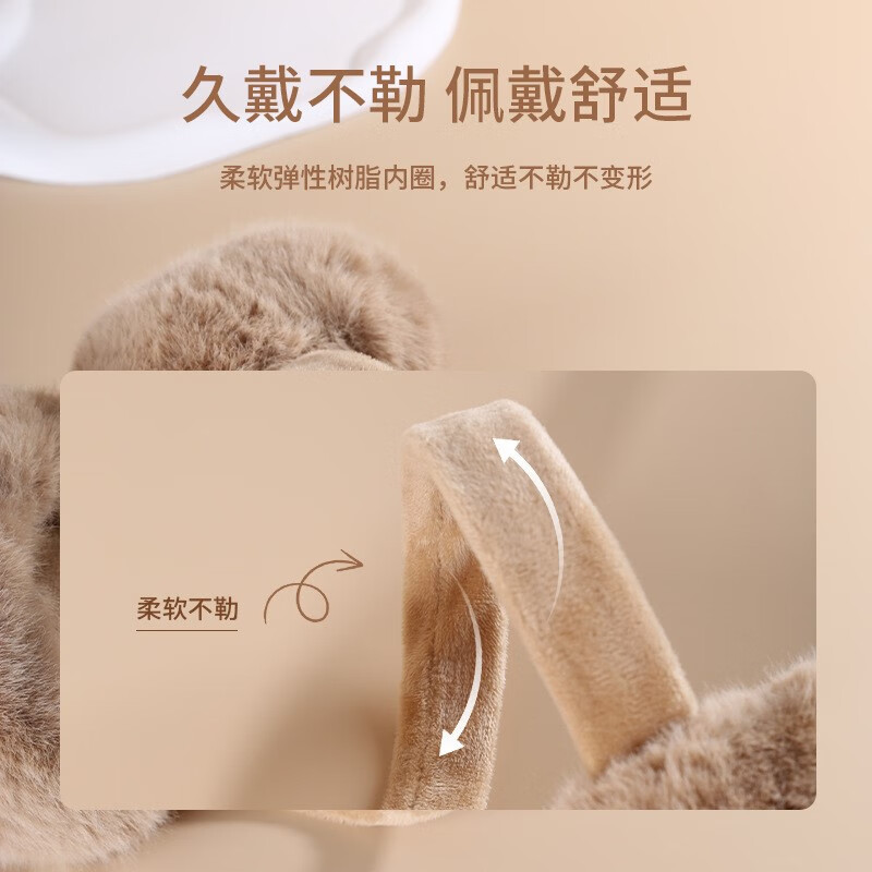 冬季护耳神器冬天男孩耳罩保暖防冻耳套包学生耳帽儿童耳捂毛绒女 3#低调灰、均码