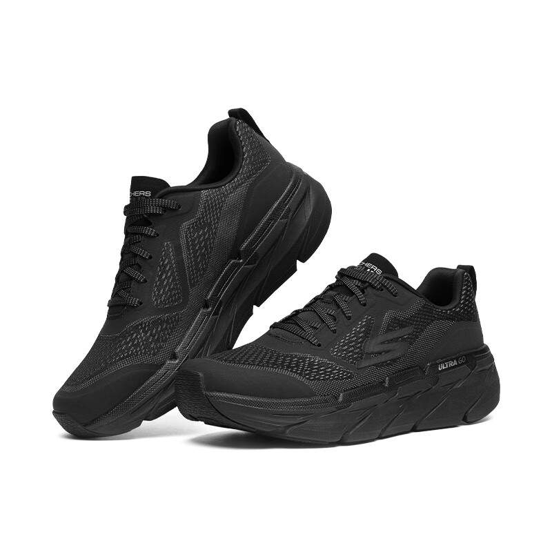 ˹���棨Skechers������Ь͸����㻺���˶�Ь����ϵ��MAX�ܲ�Ь ��ɫ/̿��ɫ 42.5