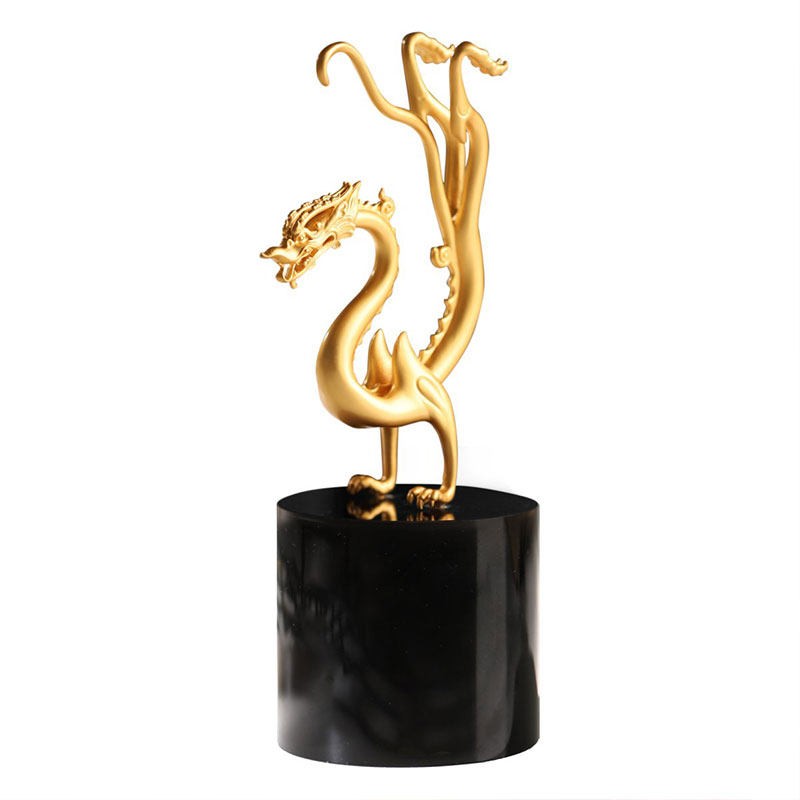 陕西歴史博物館陕西历史博物馆 馆藏腾龙文创铜摆件商务礼品长辈生日礼物礼盒装 腾龙摆件(铜)