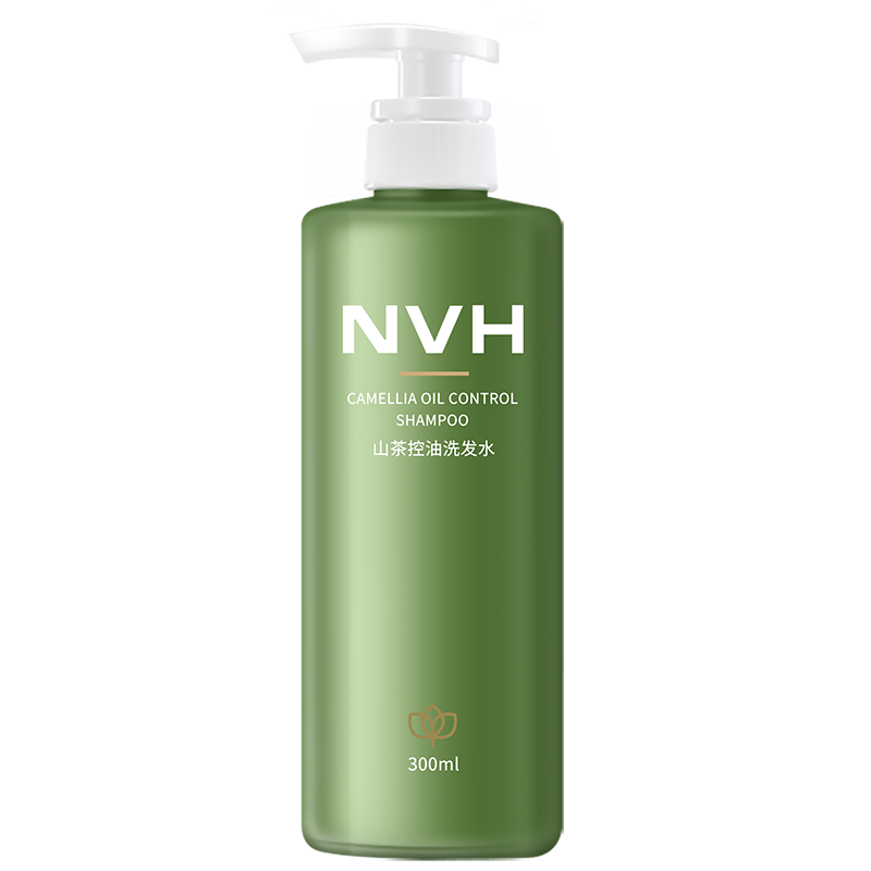 NVH洗发水净澈清洁秀发蓬松清爽氨基酸洗发露山茶籽提取物男女用 300ml