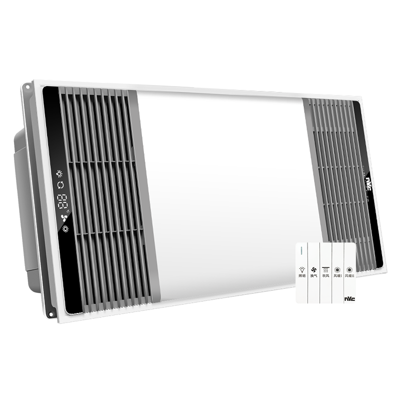 雷士照明(NVC) 多功能浴霸风暖集成吊顶 超薄卫生间 嵌入式集成吊顶灯暖风机  【2200W】经典速热|照明双控