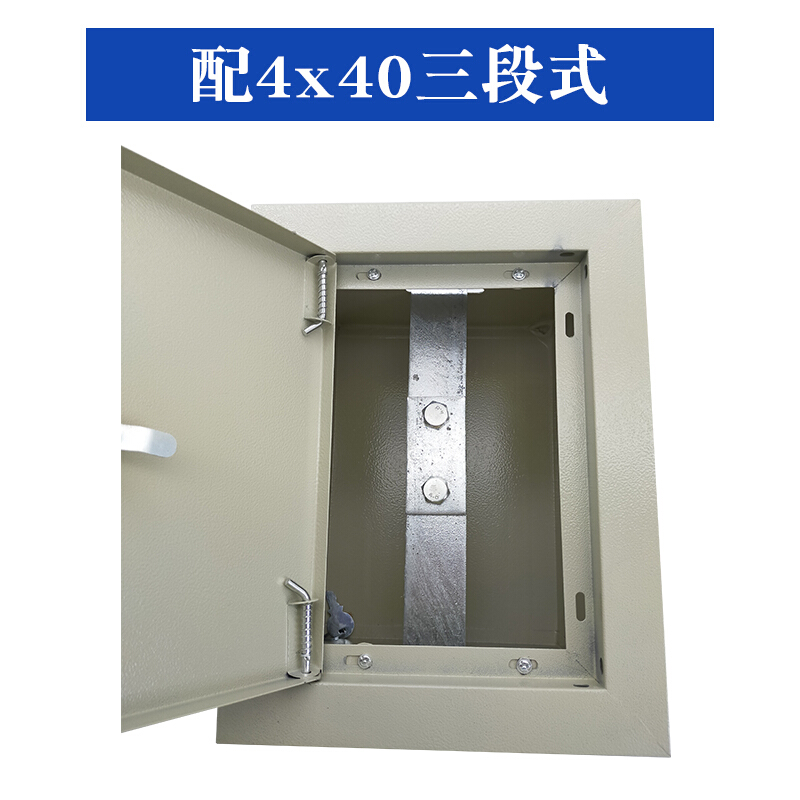 赛越防雷接地断接卡箱暗装接地电阻点接地盒断接卡子箱竖箱 全铁配4*