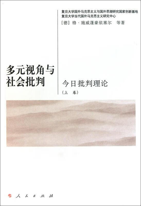 正版 多元视角与社会批判:今日批判理论,上卷 9787010095141 (德)格