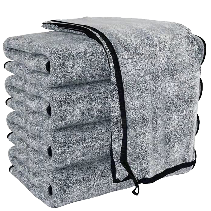 雅高 厨房抹布（40*40）2条装  洗车毛巾擦车布加厚双面珊瑚绒吸水不易掉毛玻璃纤维百洁布
