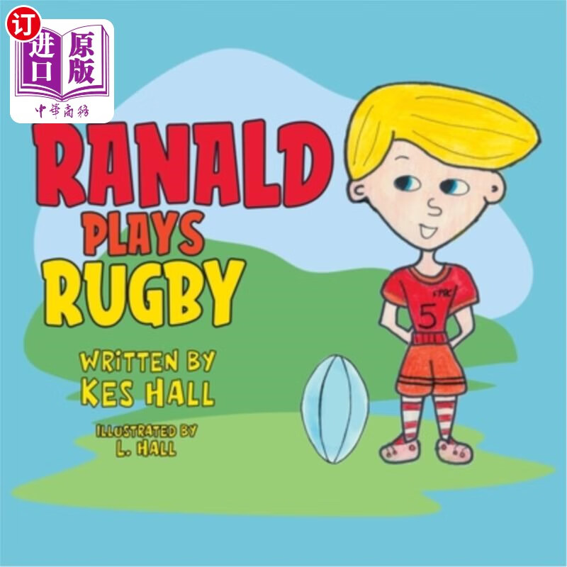 海外直订ranald plays rugby ranald玩橄榄球