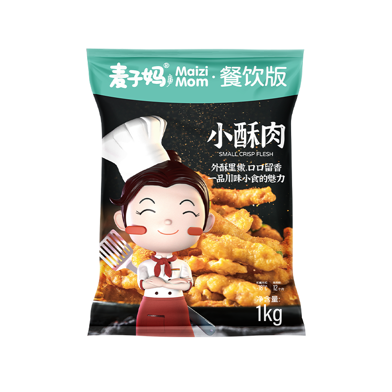 麥子?jì)?美好生活農(nóng)家原味小酥肉1kg即炸即食豬肉酥肉火鍋配菜 油炸食品 【1袋】1KG小酥肉送10包蘸料