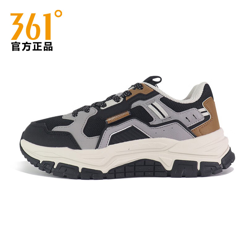 361度男鞋运动鞋2023冬季新款男士复古休闲鞋子厚底老爹潮鞋572346766