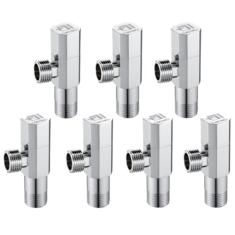 潛水艇(Submarine)角閥銅加厚三角閥套裝冷熱通用四分進(jìn)出水 F003角閥組合7只