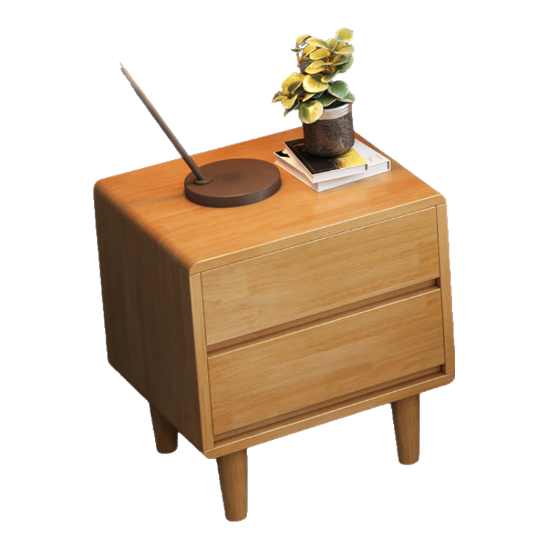 莱仕达北欧实木床小户型1.5米双人主卧储物婚床民宿床YF2113# 床头柜