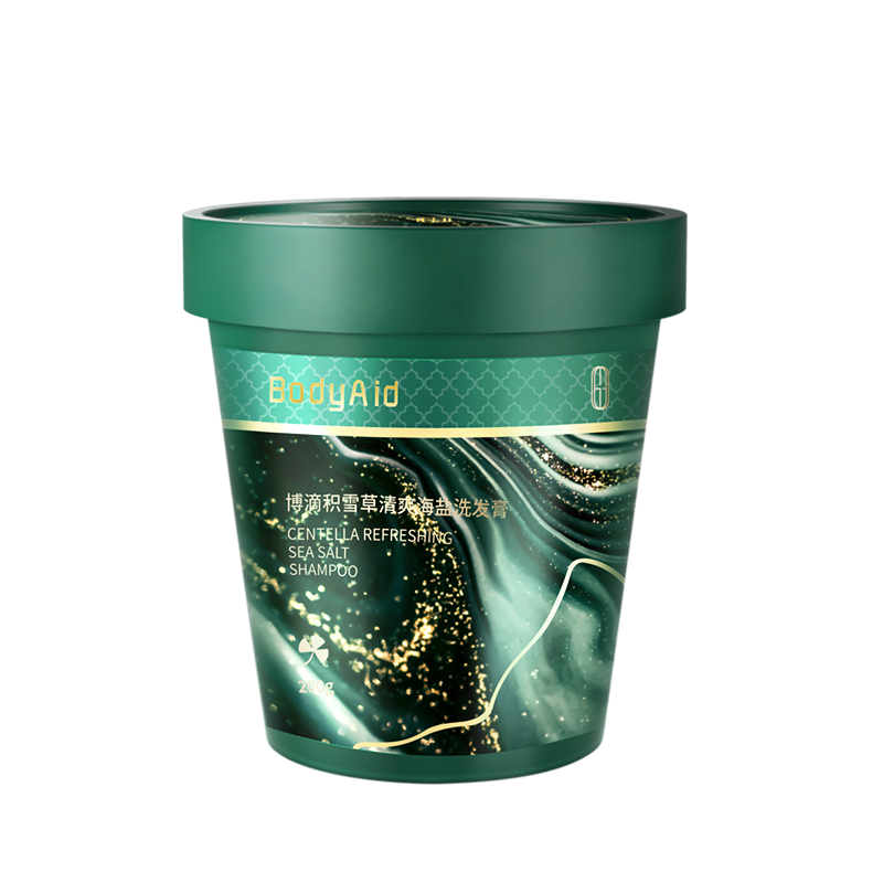 博滴（BodyAid）海鹽洗發(fā)膏積雪草凈澈姜鹽洗發(fā)水清爽蓬松洗頭膏200g