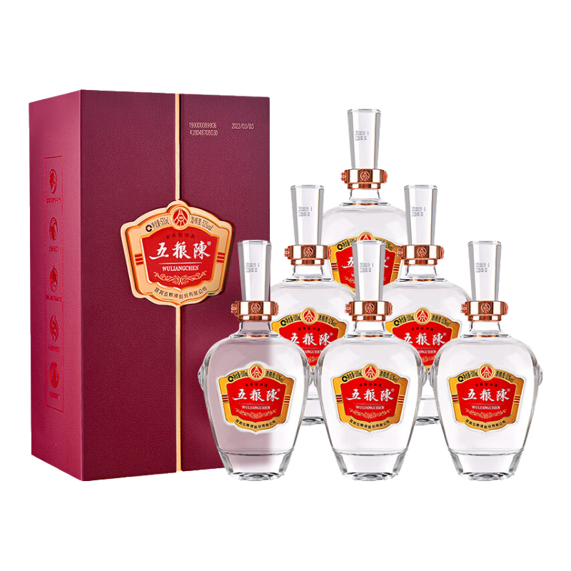 五粮液股份 五粮陈 和顺 浓香型白酒 52度 500ml*6瓶 整箱装