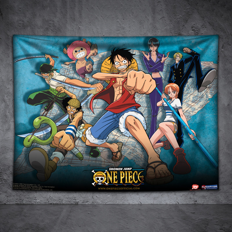 绿野客远嘉妮海贼王背景布房间挂布挂毯宿舍卡通动漫卧室床头背景墙