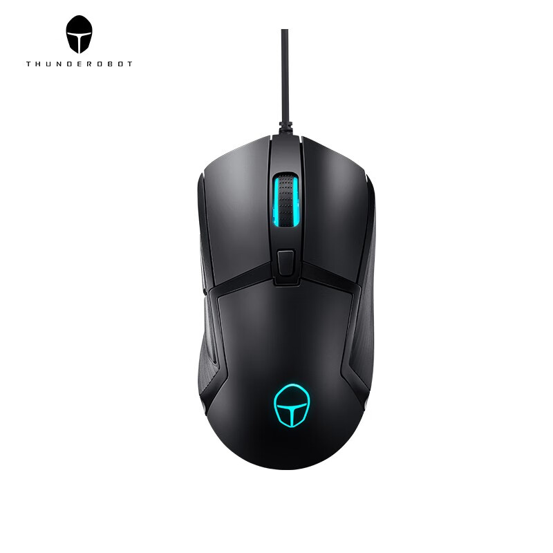 雷神（ThundeRobot）机械键盘104键 游戏键盘 电脑笔记本键盘有线 键鼠套装 键盘鼠标套装 【套装】KG3极夜黑/青轴+MG201有线鼠标