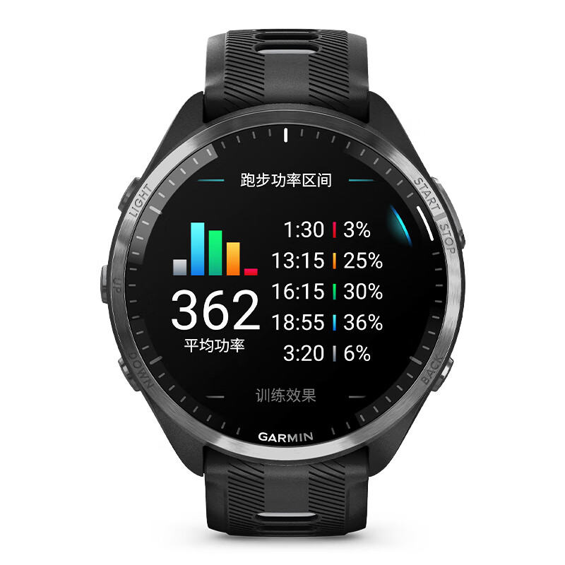 佳明（GARMIN）FR965运动智能手表户外马拉松跑步铁三跑马表心率血氧游泳礼物 965极夜黑（颜色可选）