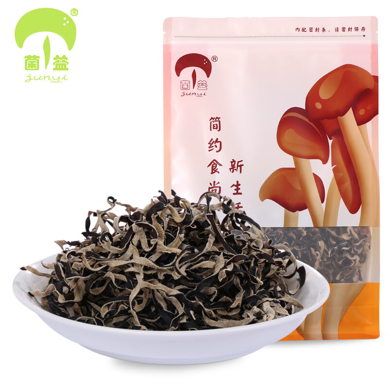 菌益木耳丝干货500g袋装 农家特产秋木耳小脆耳肉厚切丝 凉拌炒菜食材