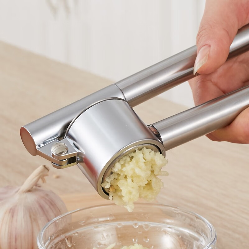 微光里 304不锈钢压蒜器捣蒜器手动压蒜泥器夹蒜器剥蒜器蒜臼子蒜泥