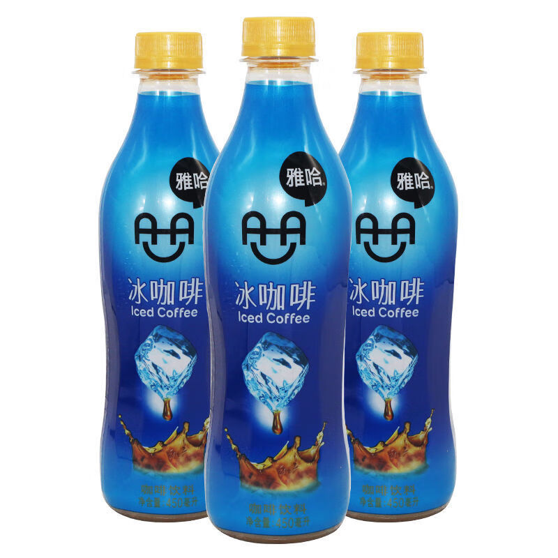 雅哈咖啡饮料冰咖啡 450ml*15瓶饮料瓶装 咖啡饮料即饮咖啡 雅哈咖啡