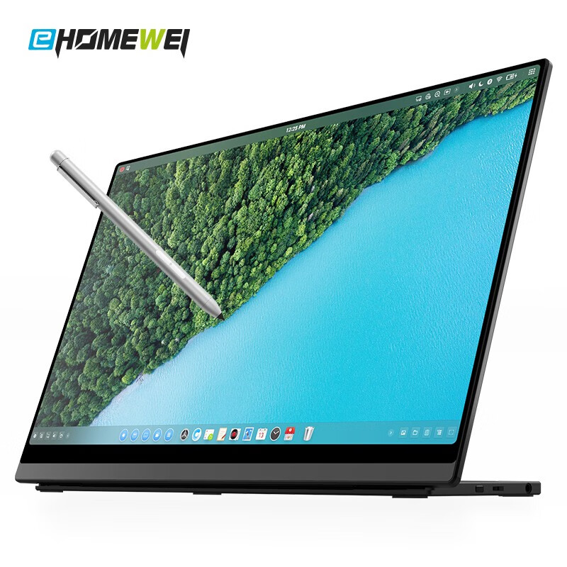 EHOMEWEI 15.6英寸便携式显示器 4K全贴合触摸switch手机笔记本ps4 外接扩展屏幕 「L13」15.6/FHD 全贴合 触摸屏 主动笔 型号