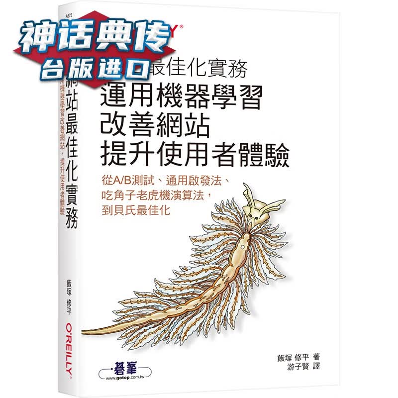 网站佳化实务｜运用机器学习改善网站，提升使用者体验 欧莱礼 饭冢修平 台版图书【神话典传】