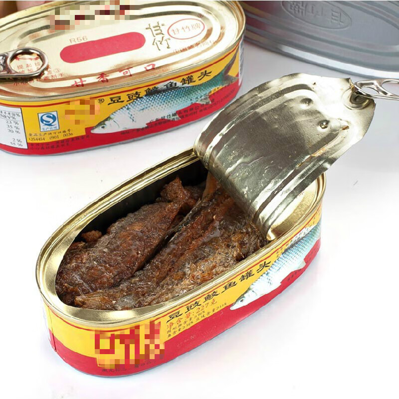 新食道鲮鱼即食类豆鼓鱼香辣鱼罗非鱼美味拌饭配餐 甘竹豆豉鱼184gx2