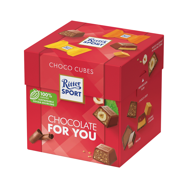 Ritter SPORT 瑞特斯波德 立方体巧克力礼盒 176g *9件