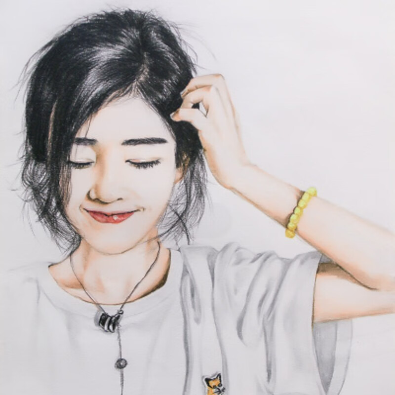 【教师节礼物女老师实用】抖音网红爱画画的子衿同款手绘画像定制真人