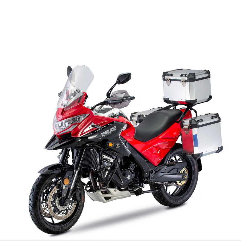 喜力摩托(hirlee)摩枭400mt拉力车400双缸水冷旅行车全新可上牌 红色