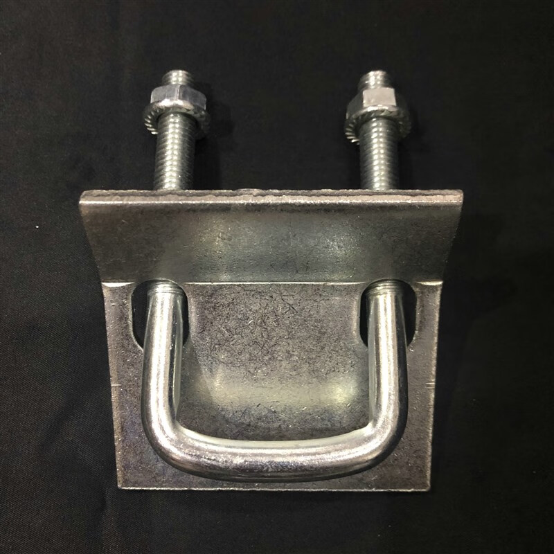 方管连接件工字钢梁夹u型41c型钢平面压板抗震配件镀锌方管连接件