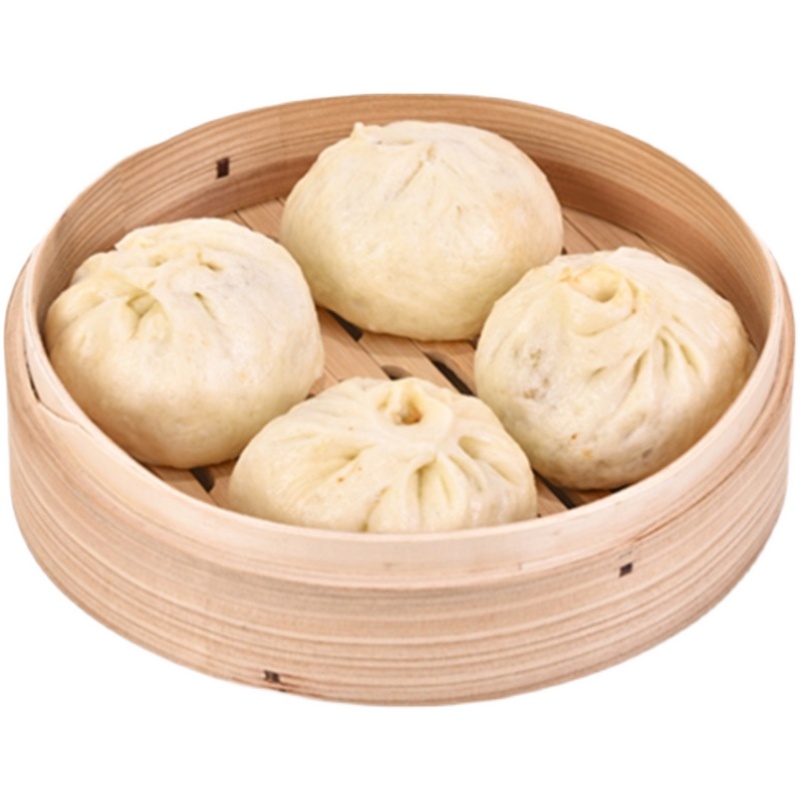 虎钢馋山东农家手工大包子北方早餐速食素包菜包东北酸菜韭菜馅 混合