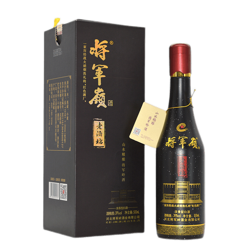 酒老酒坊 39度浓香型酒 礼盒装白酒 纯粮食酒礼品酒 涉县将军岭酒 39%