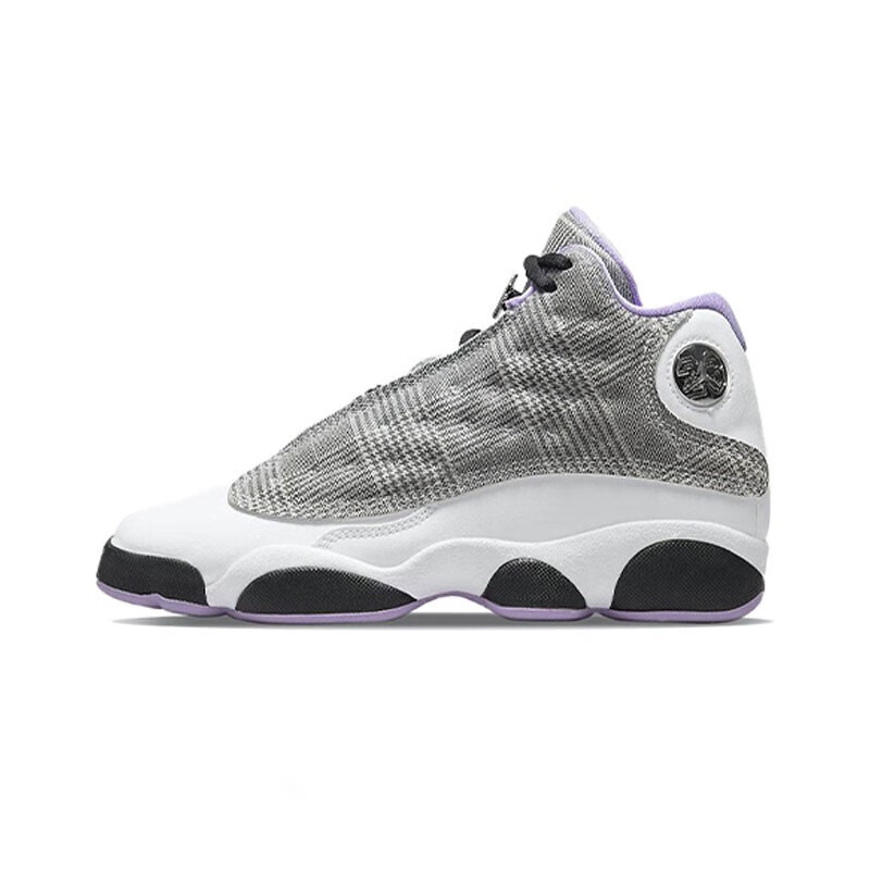 耐克(nike) jordan 13 gs aj 13 乔13篮球鞋 884129 灰白紫dn3938-015