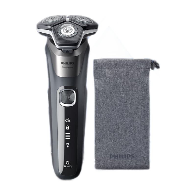 飞利浦（PHILIPS）男士电动剃须刀蜂巢5系Pro+ SkinIQ 智能系列【整机荷兰进口】 父亲节礼物送男友送老公 S5887