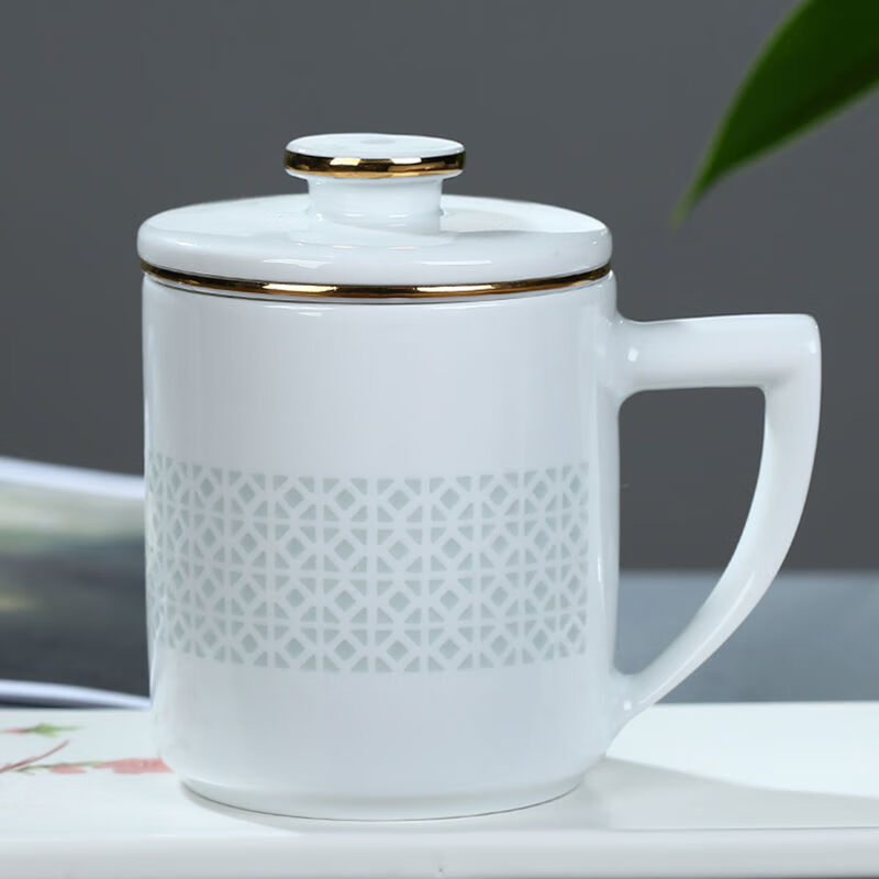 玉蝶玲瓏過(guò)濾杯帶蓋水分離泡杯辦公禮品杯子 400m不含-600m含 玲瓏居中+禮盒