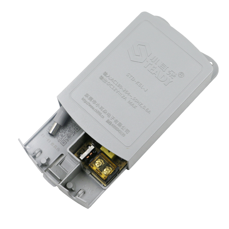 钻技东莞小耳朵监控电源12v2a室外防水电源 安防适配器stdk5lj