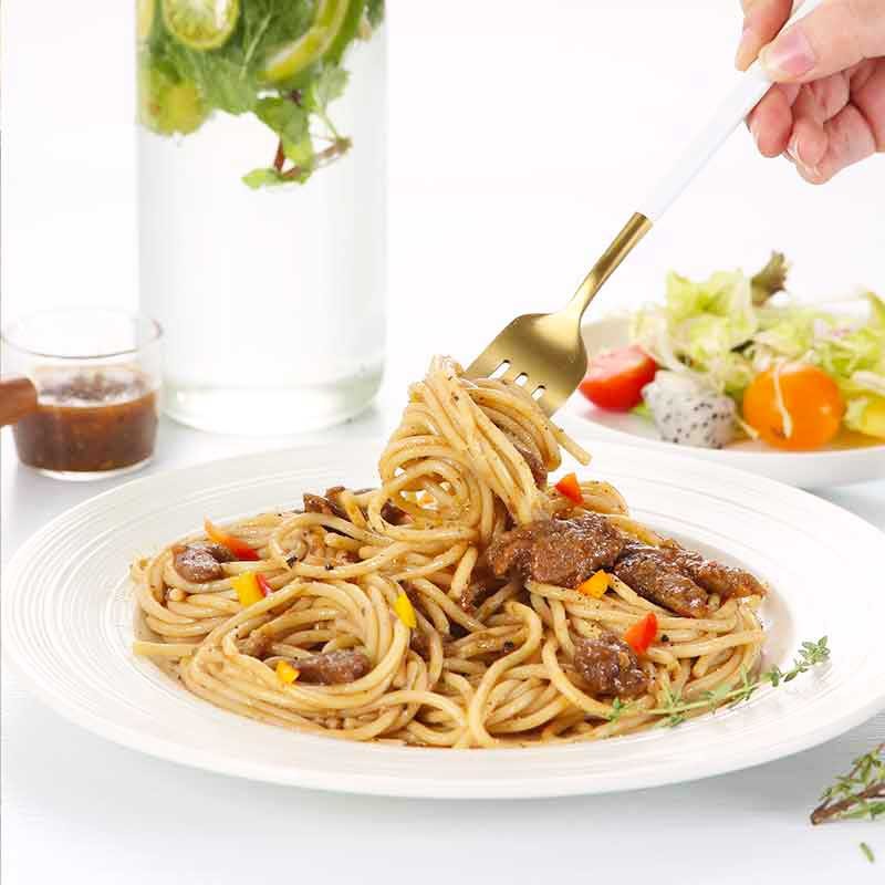 萨贝尔 意大利面黑椒牛肉900g(面条180g 意面酱120g)*3袋 家用方便
