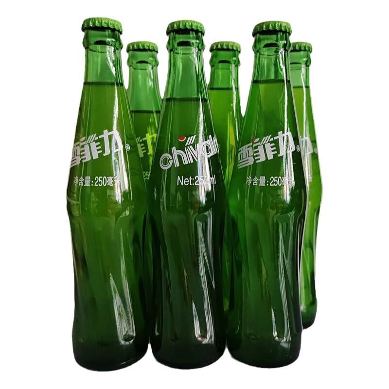 hywlkj齐齐哈尔汽水玻璃瓶菠萝味橙味饮料老式大香槟250ml6瓶 菠萝味6
