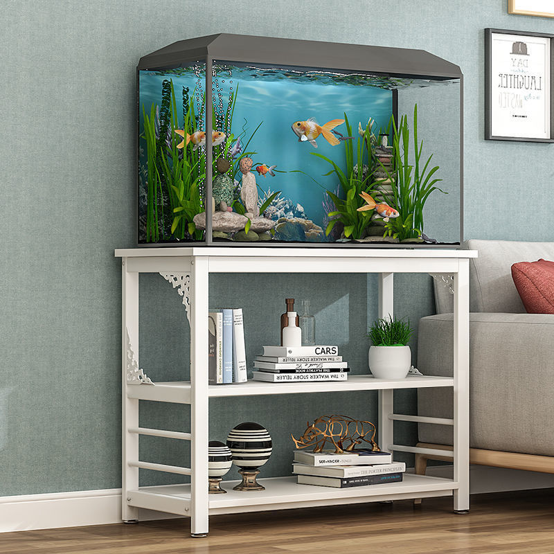 捷妙 欧式鱼缸架子底柜金属底架小型鱼缸架底座水族箱底柜鱼缸支架底