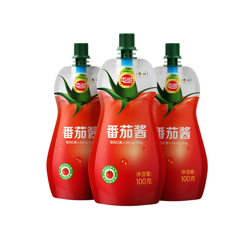 屯河番茄酱100g*3 0添加剂小包装新疆内蒙番茄酱意面酱中粮出品