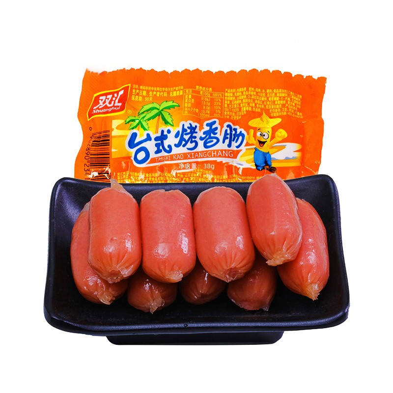 双汇 台式烤香肠38g/袋原味真空包装 零食火腿肠儿童火腿肠香肠 5袋
