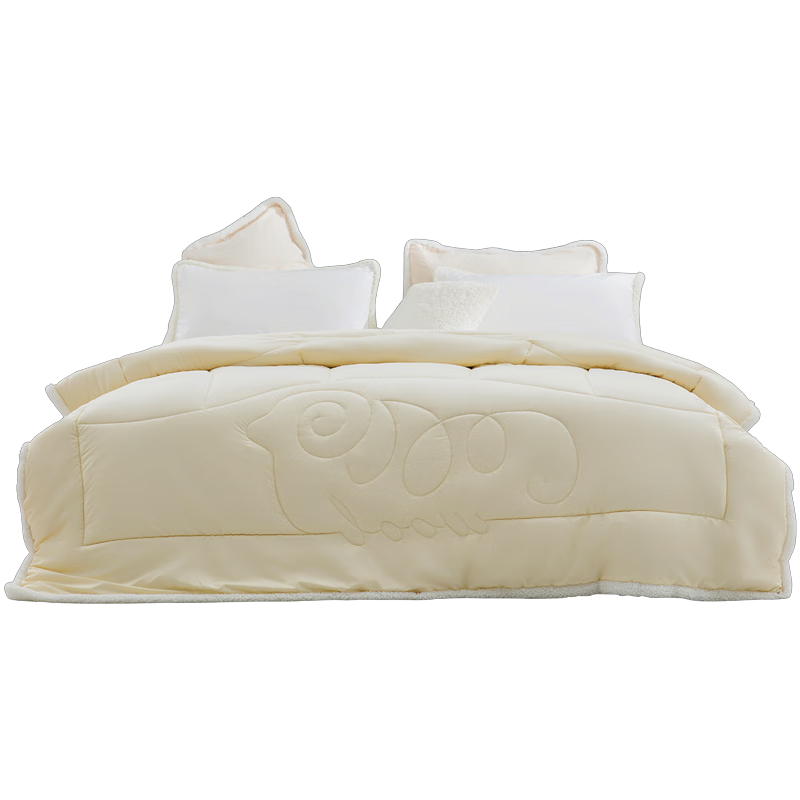 水星家纺被子羊毛被 A类澳洲羊毛进口抗菌冬被加厚保暖秋冬单双人被芯 【61%澳洲羊毛&A类抑菌】冬厚被(白) 150cm×210cm