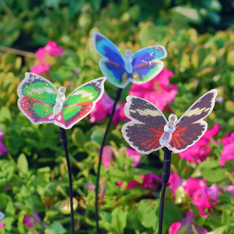 仁聚益挂在树上的彩灯室外户外树上挂灯挂饰太阳能灯防水蝴蝶庭院花园