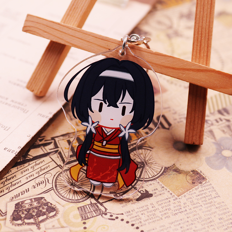 cos周边中岛敦q版太宰治钥匙扣中原中也双面手机挂 泉镜花 5cm收到请