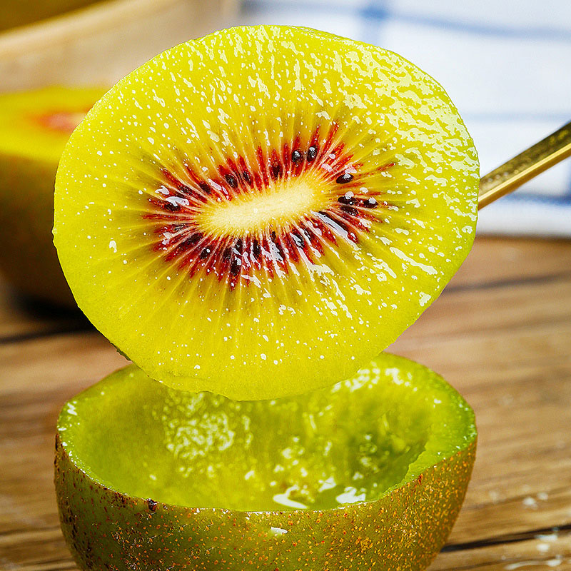 牛爱鲜 猕猴桃四川红心猕猴桃奇异果新鲜水果 红心果15粒单果70-90g 自行催熟后食用