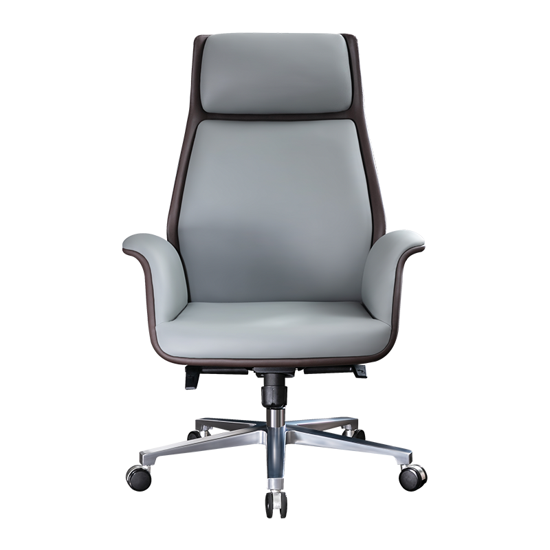 椅品汇 老板电脑椅子 可躺人体工学办公椅 家用学生学习座椅 舒适靠背电竞椅 【固定扶手款】外棕内灰