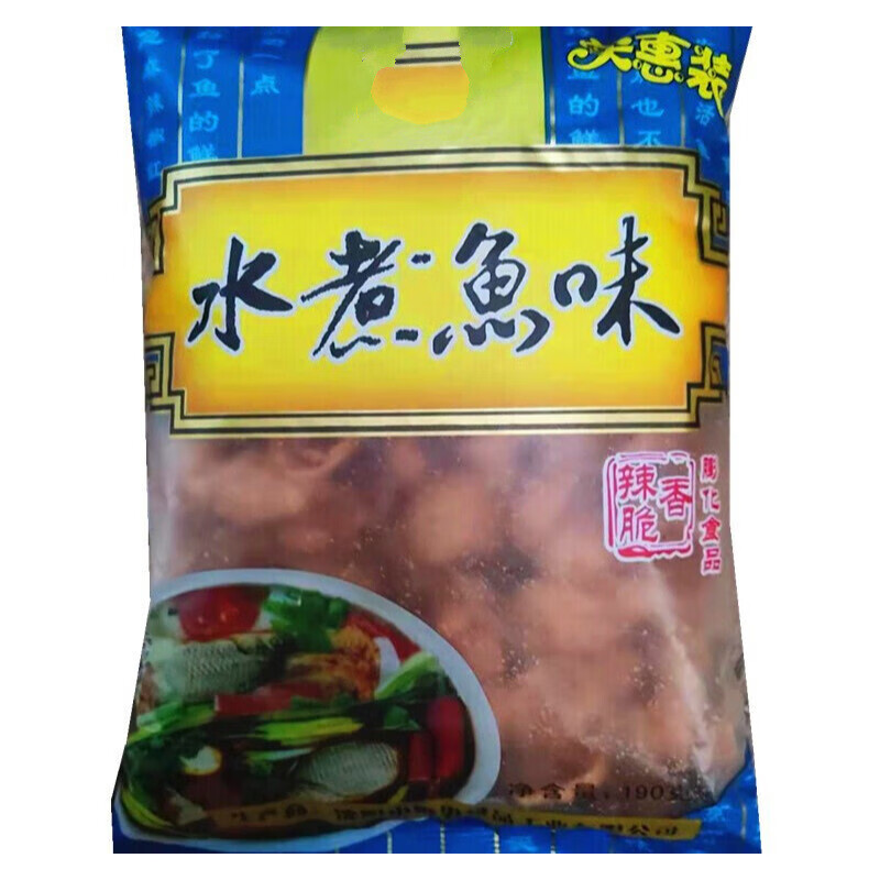 小俊男小俊男水煮鱼味香辣脆休闲膨化怀旧小零食(170g小俊男水煮鱼3袋