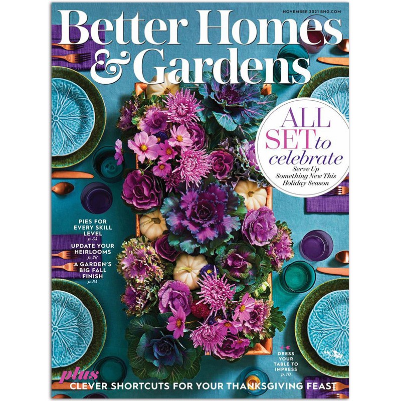 【单期可选】Better Homes And Gardens 美国美好住宅与庭园 2023/21年月刊 2021年11月刊