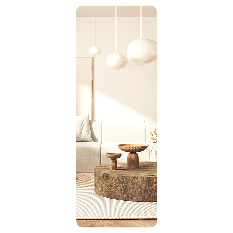 小匠材亚克力软镜子贴墙自粘穿衣镜全身镜宿舍家用试衣镜宿舍镜子60*150