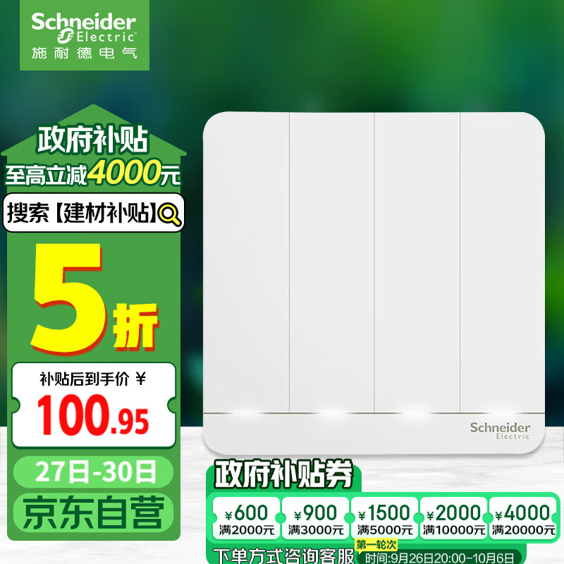 ʩ�͵µ��� ���ز��� ������� ��LED���Ŀ�˫�ؿ���16A ����ϵ�� ���ɰ�ɫ